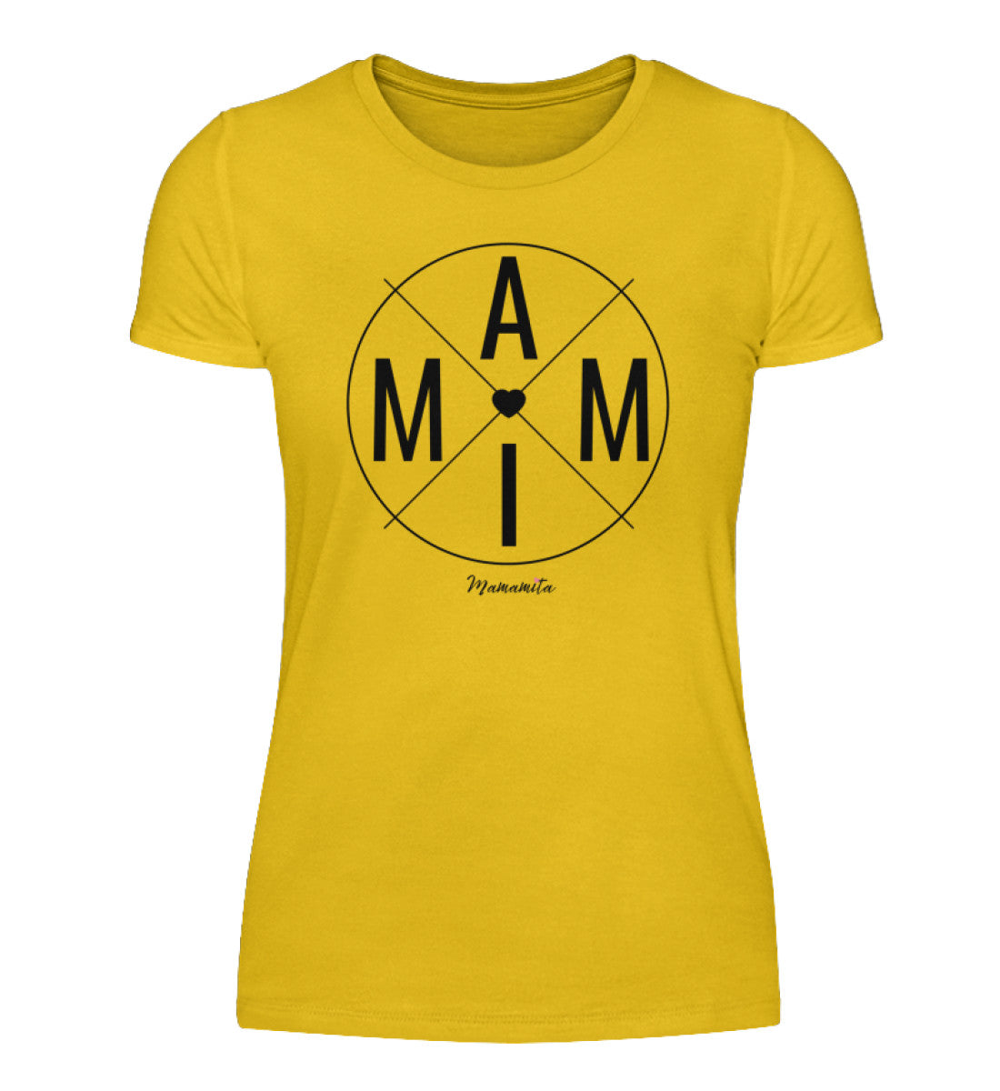 Shirt Mami in gelb 